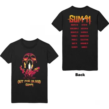 Image of Sum 41 - Out For Blood Unisex Large T-Shirt - Black