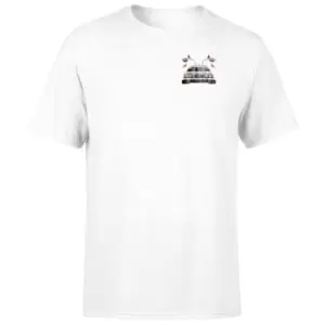 Image of Back To The Future No Concept Of Time Mens T-Shirt - White - 5XL
