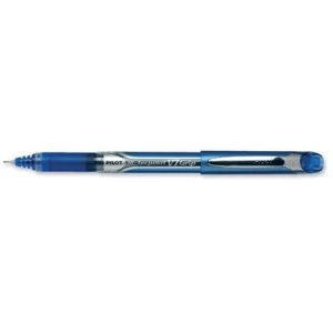 image of Pilot V7 Rollerball Pen Rubber Grip Needle Point 0.7mm Tip 0.4mm Line Blue Pack of 12 Pens