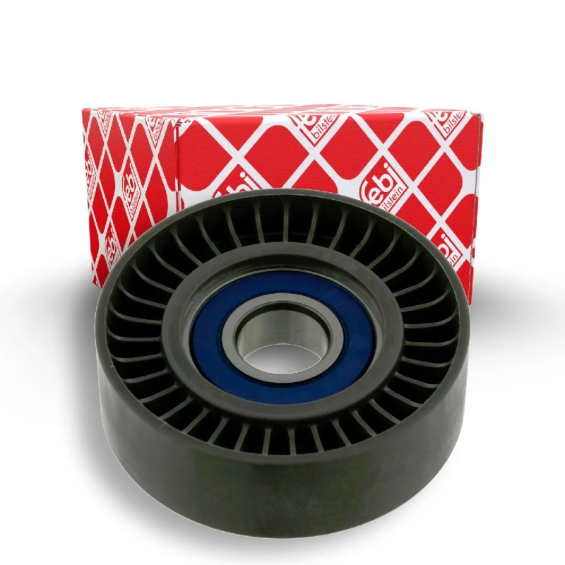 Image of FEBI BILSTEIN 24178 Idler Pulley Plastic Deflection/Guide Pulley,v-ribbed belt (312)