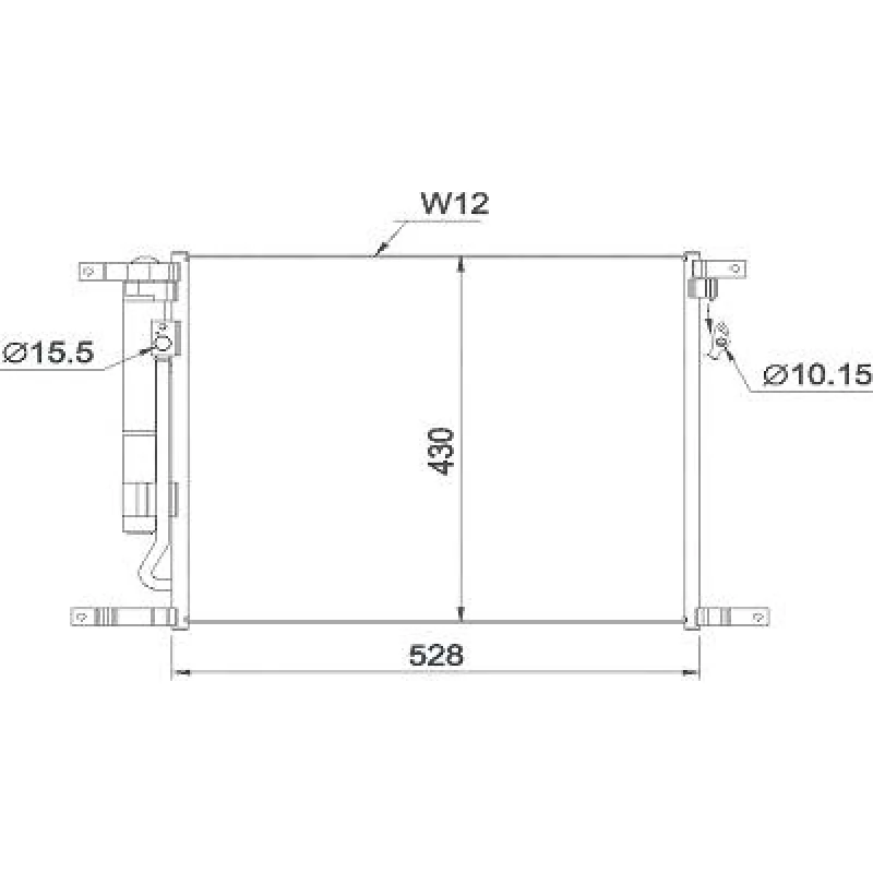 Image of Air conditioning condenser DIEDERICHS DCC1885
