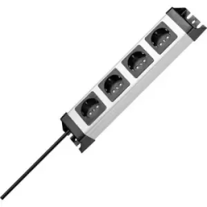 image of Kopp 226120010 Power strip (w/o switch) Grey, Black PG connector