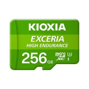 image of Kioxia Exceria High Endurance memory card 256GB MicroSDXC UHS-I...