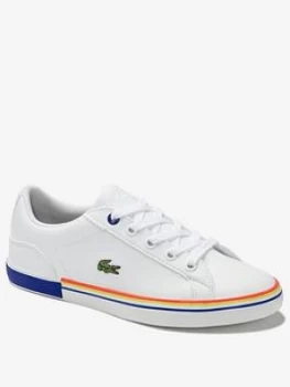 Image of Lacoste Boys Lerond 0320 Trainer - White Multi
