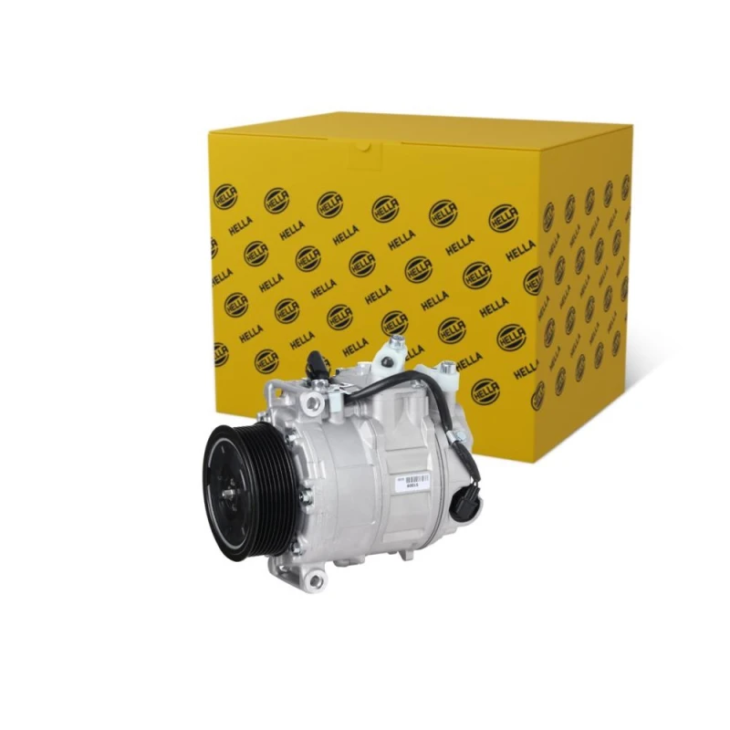 Image of HELLA Air conditioning compressor HELLA 8FK 366 201-741