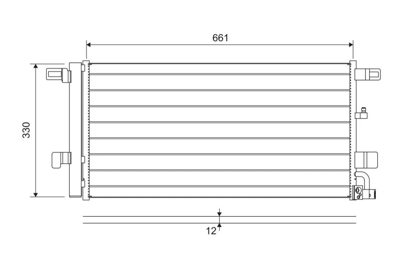 Image of Air conditioning condenser VALEO 822650