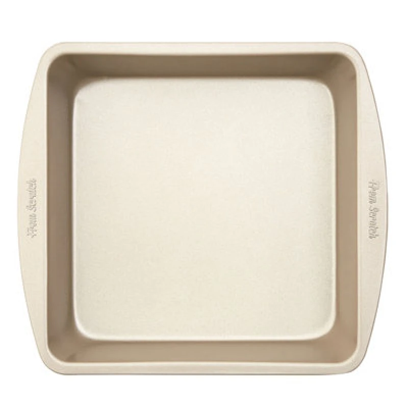 Image of Premier Housewares Effortless Baking Square Cake Tin, Durable Cake Tin For Kitchen, Carbon Steel Kitchen Tin For Cake Gold