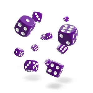 Image of Oakie Doakie Dice D6 Dice 12mm Solid Purple
