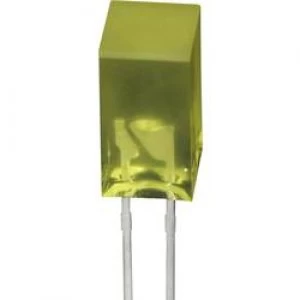 image of LED wired Yellow Square 5 x 5mm 5 mcd 1