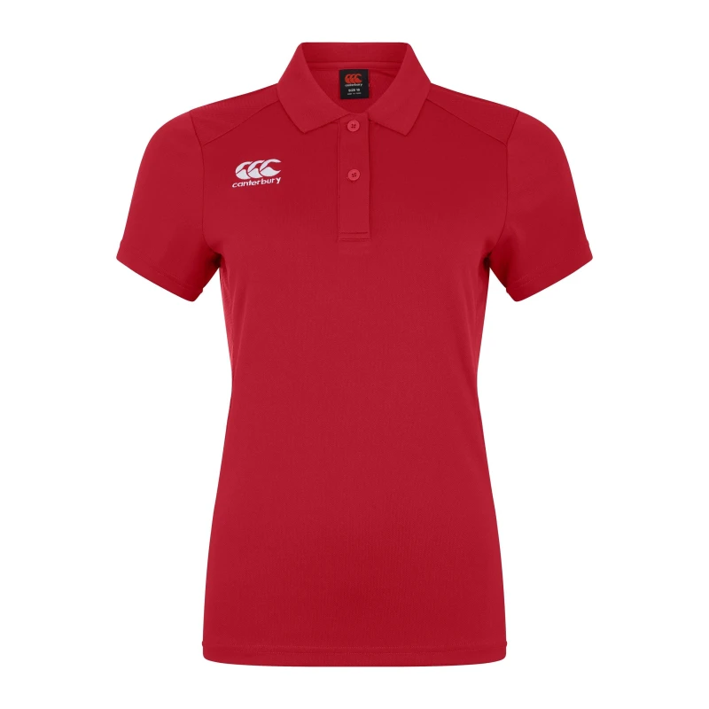 Image of Canterbury Club Dry Polo Shirt Juniors - Red Red 5 - 6 Years