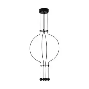 Image of Larissa Lighting - Larissa Corinth Ceiling Pendant Light LED 4x 4,5W 3000K Black