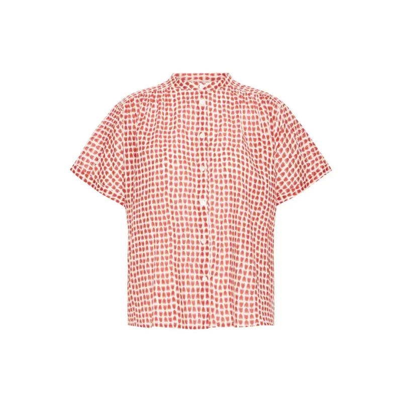 Image of Ichi Womens short-sleeve shirt Ichi Lumma Rouge Female 36