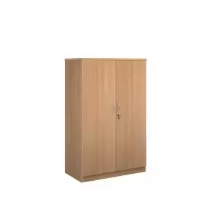 image of Systems double door cupboard 1600mm high - beech