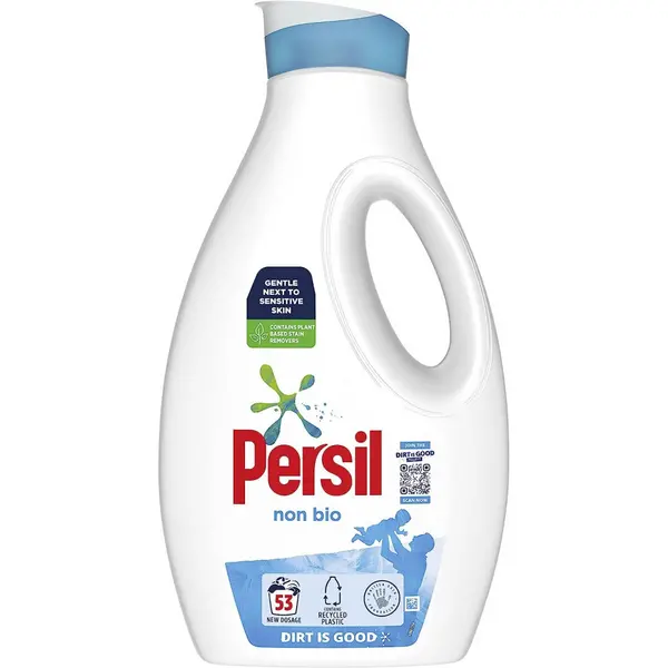 image of Persil Non Bio Laundry Washing Liquid Detergent 1.431L