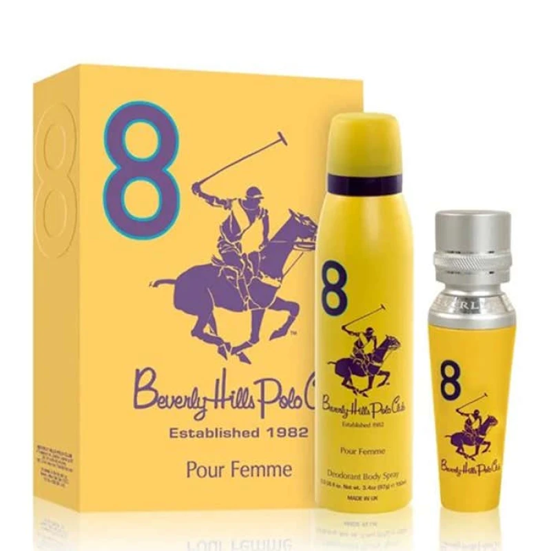 Image of Beverly Hills Polo Club 8 Eau de Parfum 100ml Gift Set