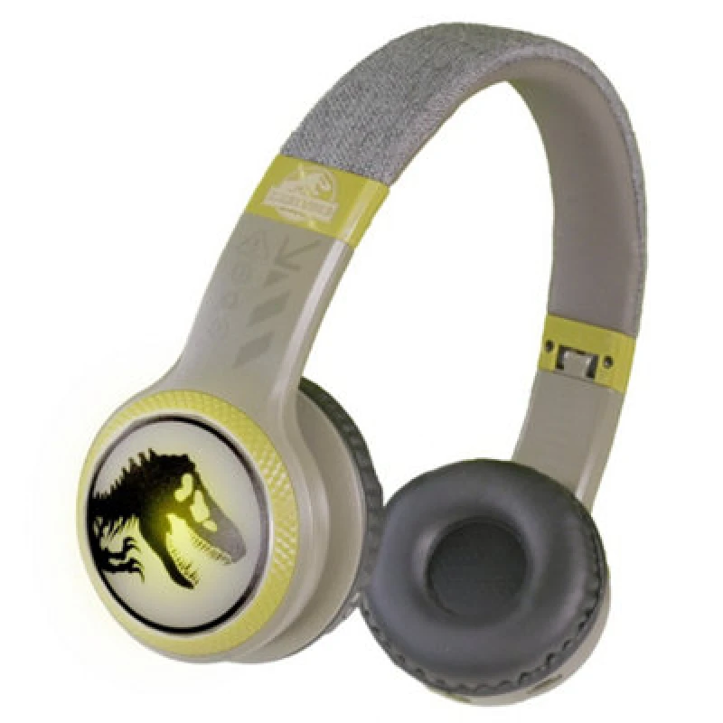 Image of Lazerbuilt Jurassic World Light-Up Wireless Bluetooth Headphones
