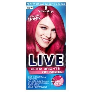 Image of Schwarzkopf LIVE Ultra Brights 093 Shocking Pink Hair Dye Pink