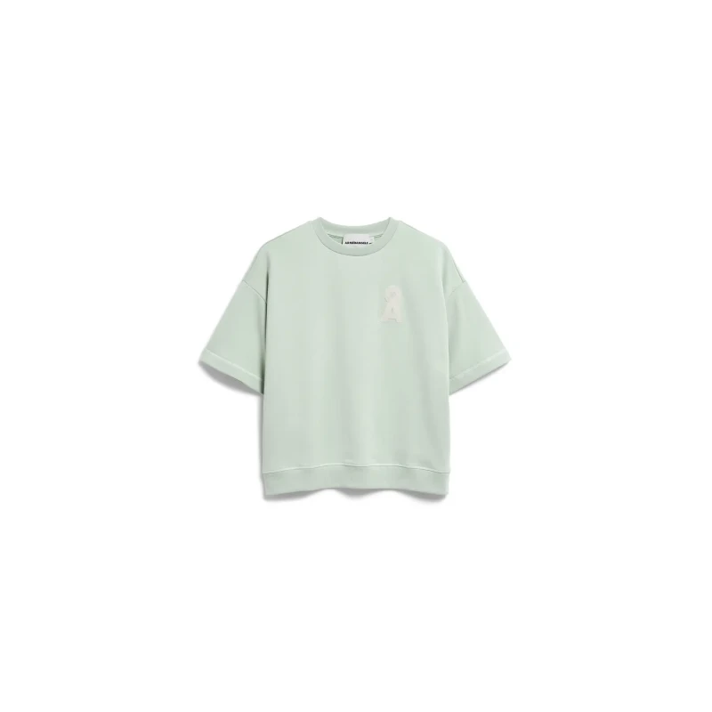 Image of ARMEDANGELS Short Sleeve Womens Pullover Armedangels Bamikaa Vert Female S