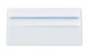 Image of Q Connect 100GSM DL Peal and Seal White Envelopes - 500 Pack
