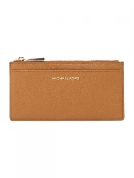 image of Michael Kors Mercer large slim card case Tan