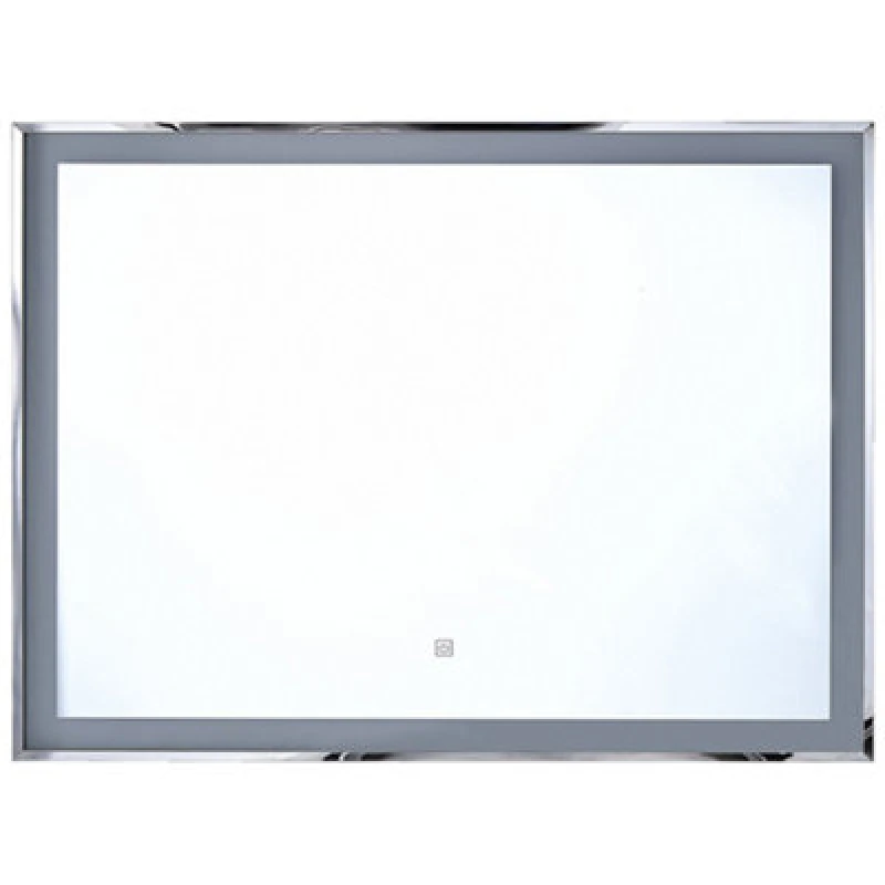 Image of Beliani LED Bathroom Mirror Argens 90 Cm 70 Cm Silver