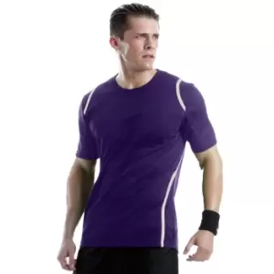 Image of GamegearA CooltexA Short Sleeved T-Shirt / Mens Sportswear (M) (Black/Flourescent Lime)