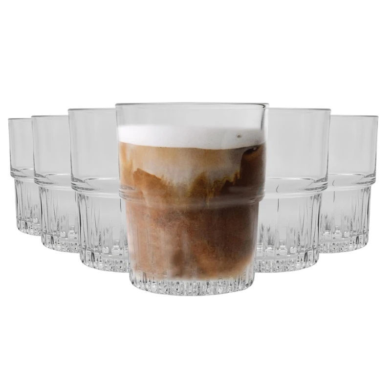 Image of Duralex Empilable Stackable Drinking Glasses - 200ml - Pack of 12 Clear