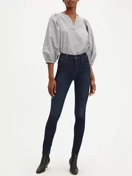 Image of Levis 720 High Rise Super Skinny Jeans - Blue Size 28, Inside Leg L=32", Women