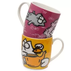 Image of Simons Cat Set of 2 Porcelain Mugs