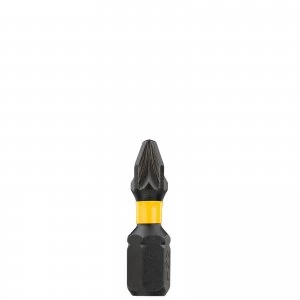 image of DEWALT Pozi Extreme Impact Torsion Screwdriver Bit PZ2 25mm Pack of 5