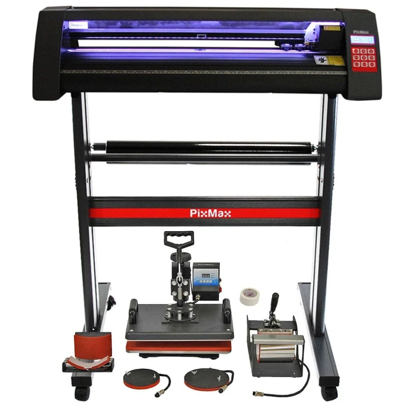 Image of Monstershop Vinyl Cutter LED, 5 in 1 Heat Press & Signcut Pro Black unisex