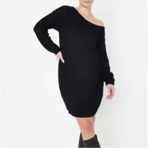 image of Missguided Tall Recycled Ayvan Jumper Dress - Black