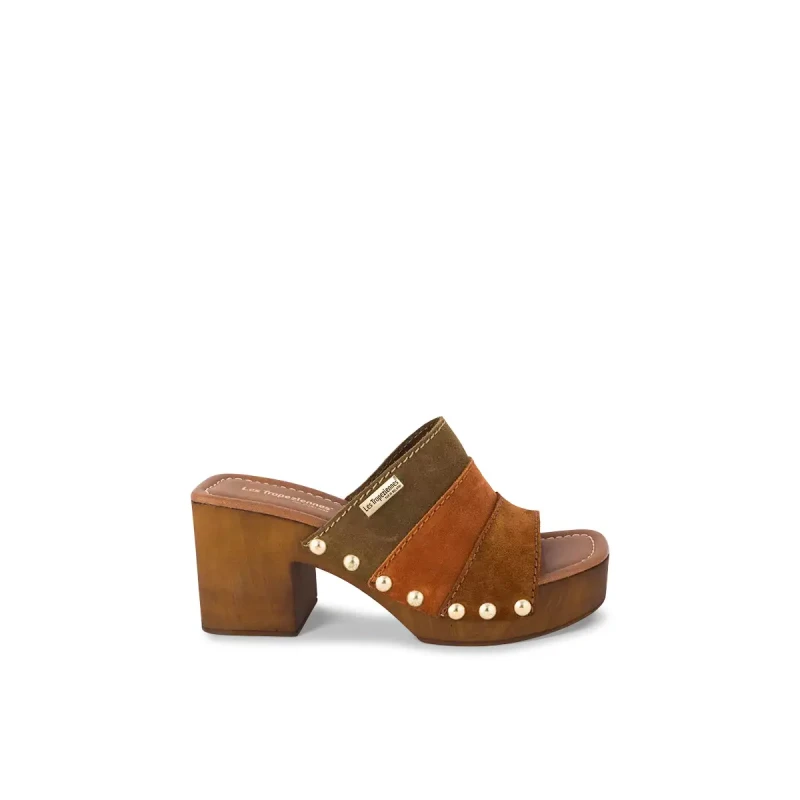 Image of Les Tropeziennes par M.Belarbi Womens heeled mules Les Tropeziennes par M.Belarbi Polina Vert Female 36