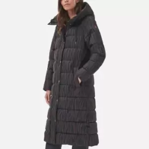 image of Barbour Printed Holkham Quilted Shell Coat - UK 12