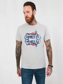 image of Joe Browns Reflections Of The Road Tee - Grey Size M Men