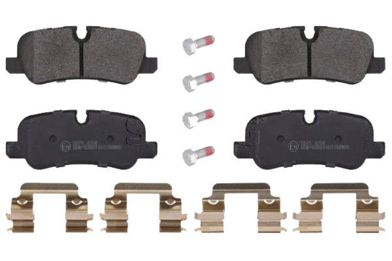 Image of SWAG 22 11 6118 Brake pad set Rear Axle, prepared for wear warning indicator, with bolts/screws Brake Pad Set,disc brake (402)