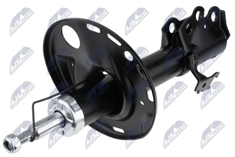 Image of NTY A-TY-055 Shock absorber Front Axle Right, Gas Pressure, Twin-Tube, Suspension Strut, Bottom Clamp Shock Absorber (854)