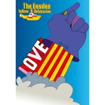 Image of The Beatles - Yellow Submarine Love Postcard