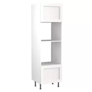Image of KitchenKIT Shaker 60cm Oven and Microwave Unit - Matt White