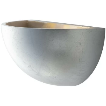 Image of Fan Europe Lighting - Fan Europe Moritz - Paintable Plaster Uplighter wall lamp Silver, E27