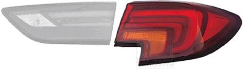 Image of VAN WEZEL Rear light VAN WEZEL 3810936