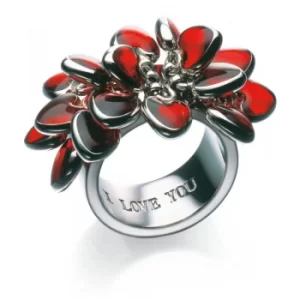 Image of Ladies Swatch Bijoux Stainless Steel Love Explosion Ring Size P