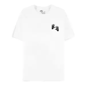Image of Universal Umbrella Academy Hello Goodbye Number 4 Unisex Large T-Shirt - White