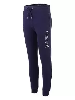 Image of Jack Wills Boys Joggers - Navy, Size 10-11 Years