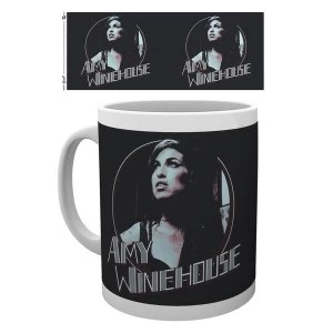 Image of Amy Winehouse Retro Badge Mug
