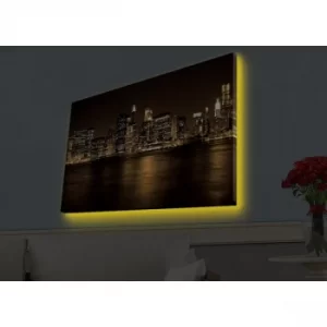 Image of 4570HDACT-096 Multicolor Decorative LED Lighted Canvas Painting