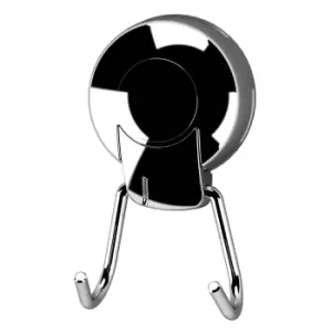 Image of Showerdrape Suctionloc Chrome Twin Robe Hook