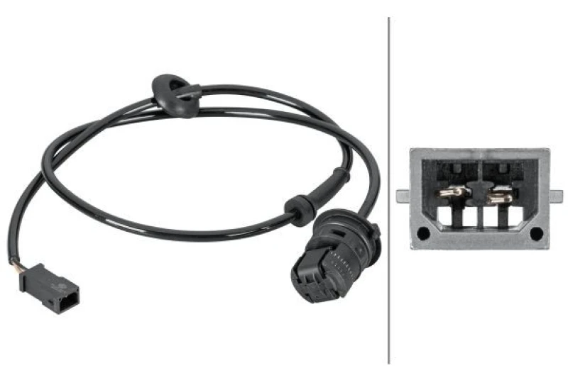 Image of HELLA ABS sensor HELLA 6PU 012 806-791