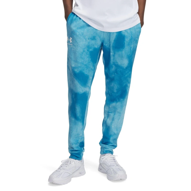 Image of Under Armour Mens Performance Fleece Tracksuit Bottom Blue male XS