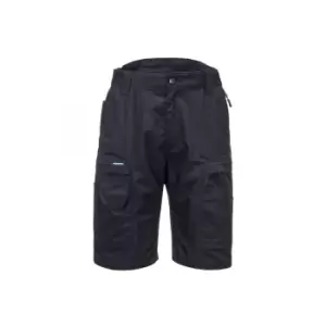 image of Portwest Mens KX3 Ripstop Shorts (32S) (Black)